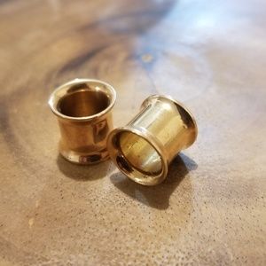 00g Rose Gold Tunnels